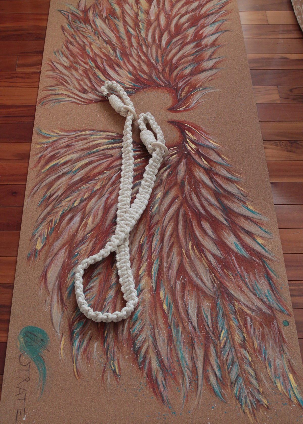 Hand Made Macrame Strap by My Favorite Yoga Strap