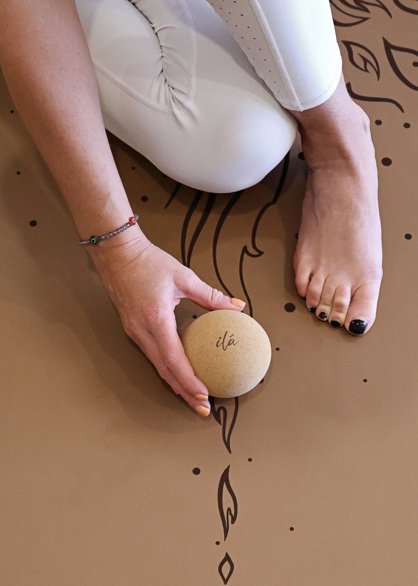 Cork Yoga Ball for Massage - Yoga Prop - ilāSTRATE™ -