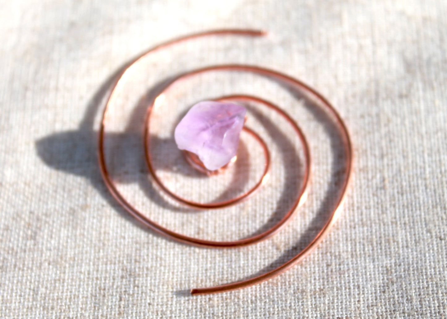 CuH2O Droplet: Crystal Infused Copper Coil Water Charger - Yoga Lifestyle Accessory - ilāSTRATE™ -
