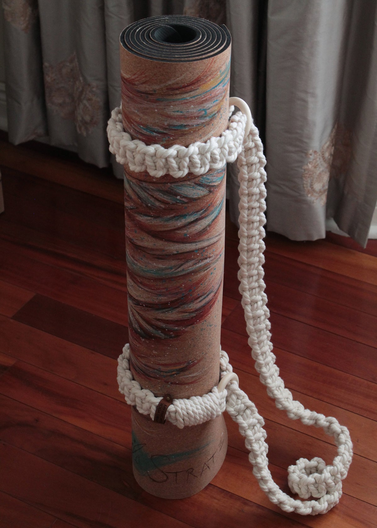 Hand Made Macrame Strap by My Favorite Yoga Strap