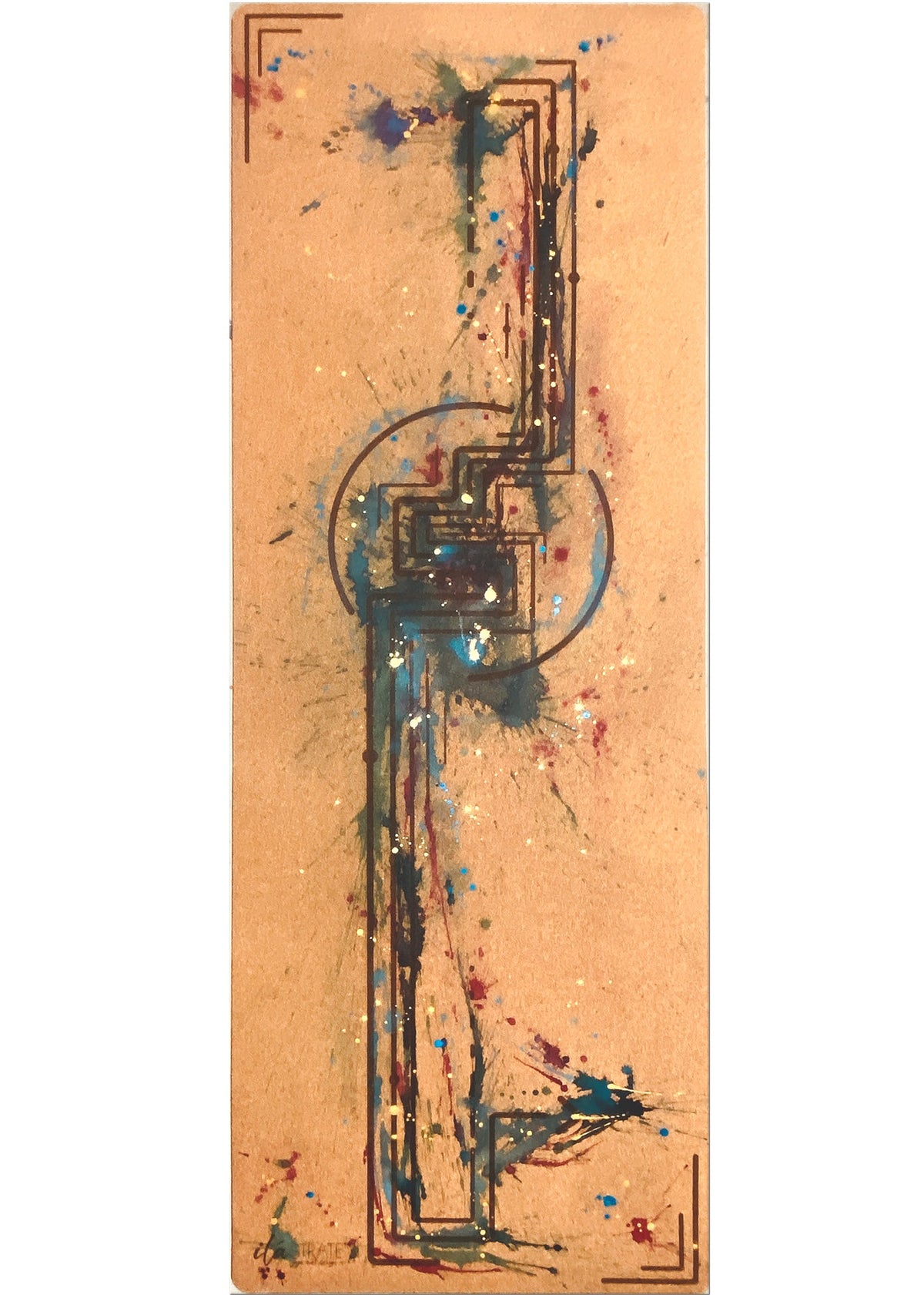 Dragon Cork Yoga Mat-Yoga Mat - Hand Painted-ilāSTRATE™ Yoga Mat Design Co.-
