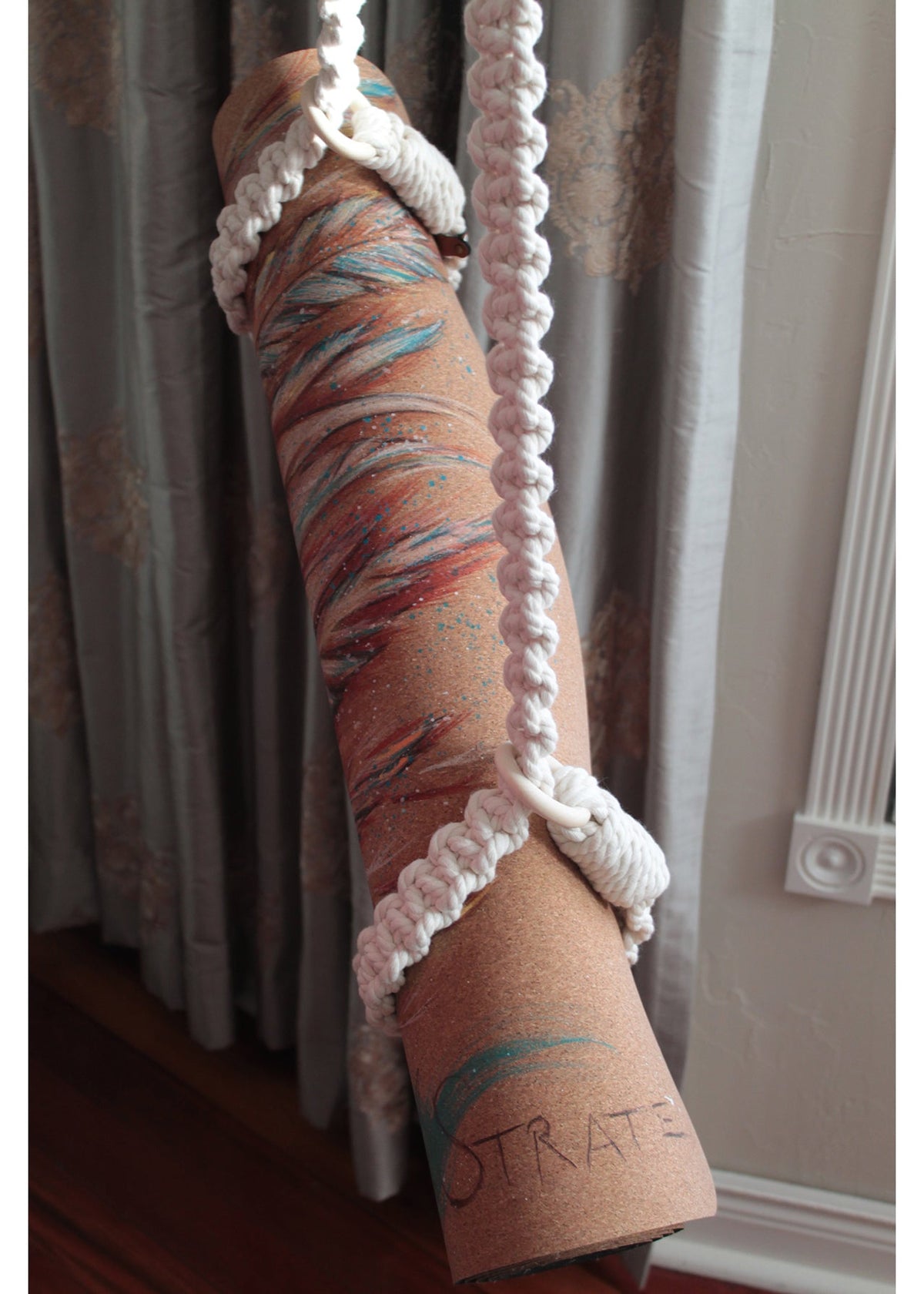 Hand Made Macrame Strap by My Favorite Yoga Strap - ilāSTRATE™ Yoga Mat Design Co.-