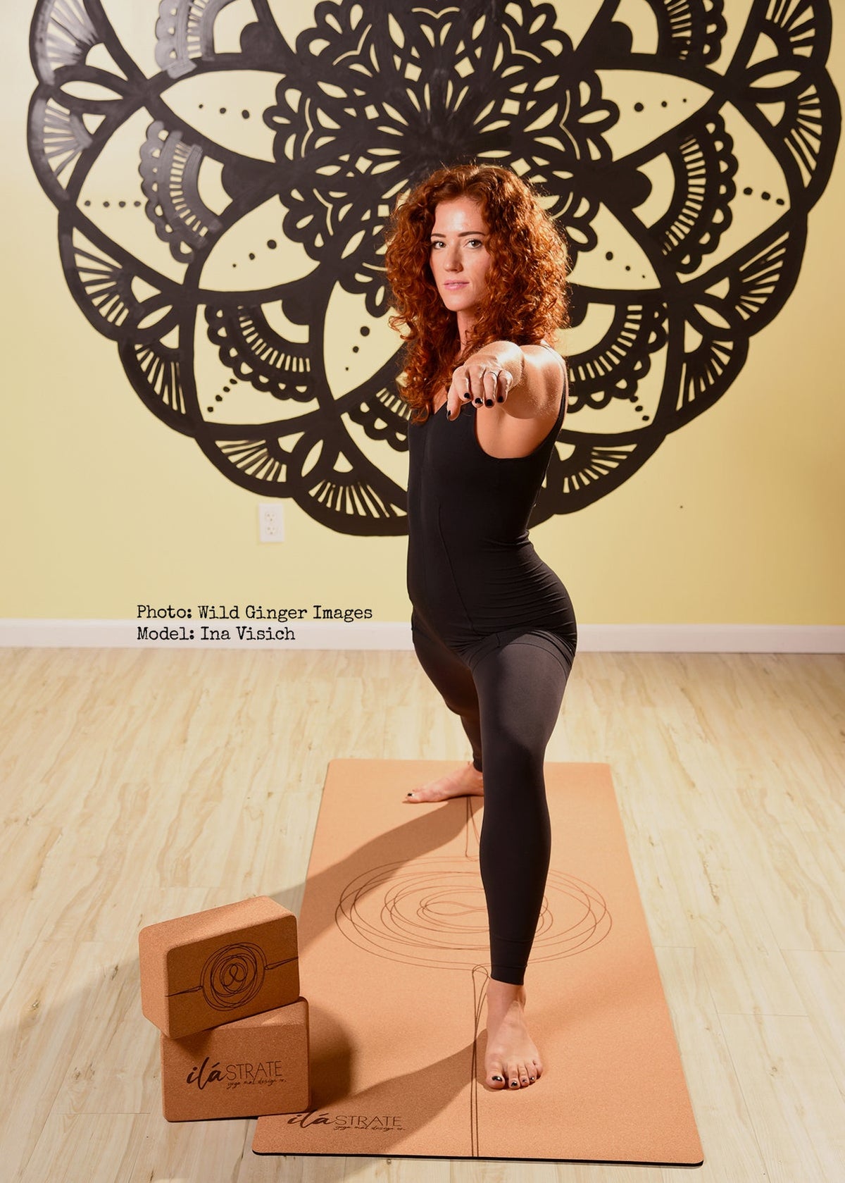 Jūti Cork Yoga Mat-Yoga Mat - Hand Painted-ilāSTRATE™ Yoga Mat Design Co.-