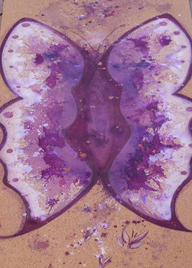 Penny’s Yoga Mat-Yoga Mat - Hand Painted-ilāSTRATE™ Yoga Mat Design Co.-