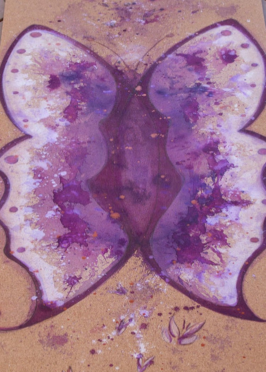 Penny’s Yoga Mat-Yoga Mat - Hand Painted-ilāSTRATE™ Yoga Mat Design Co.-