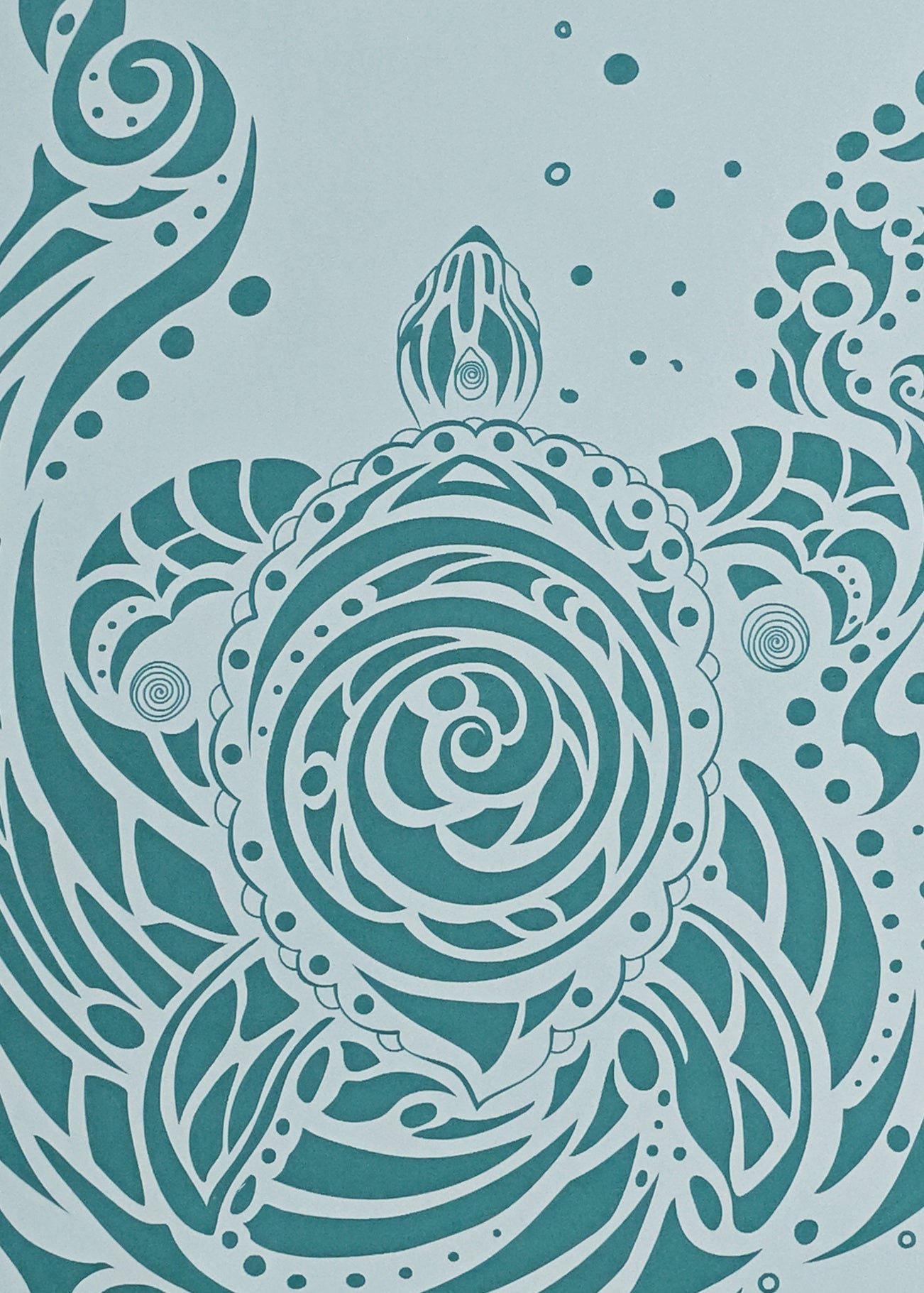 Tribute to Keya (Turtle) Pro Mat-Yoga Mat - Hand Painted-ilāSTRATE™ Yoga Mat Design Co.-
