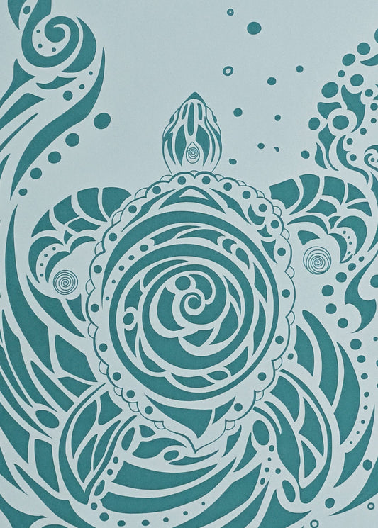 Tribute to Keya (Turtle) Pro Mat-Yoga Mat - Hand Painted-ilāSTRATE™ Yoga Mat Design Co.-