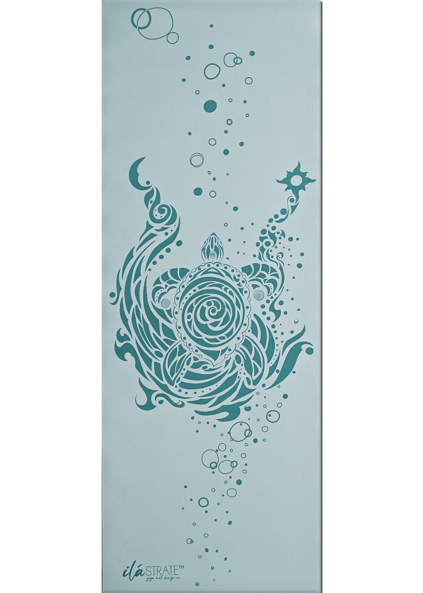 Tribute to Keya (Turtle) Pro Mat-Yoga Mat - Hand Painted-ilāSTRATE™ Yoga Mat Design Co.-
