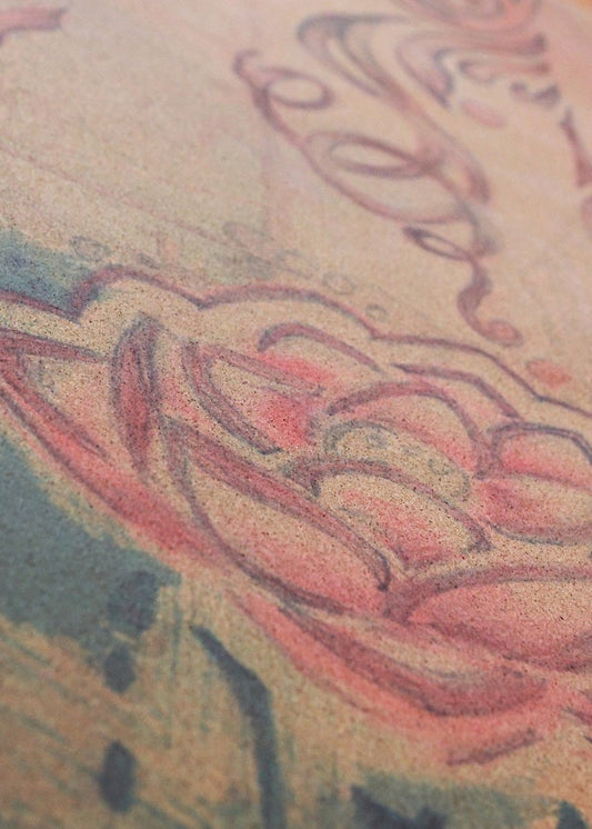 Wonderlotus Cork Yoga Mat-Yoga Mat - Hand Painted-ilāSTRATE™ Yoga Mat Design Co.-