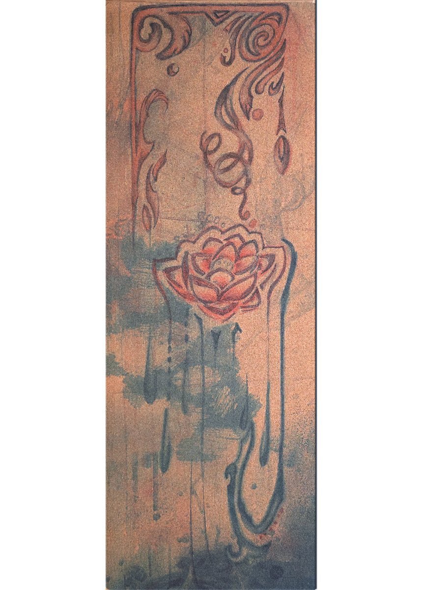 Wonderlotus WANDERER Cork TRAVEL Yoga Mat-Yoga Mat - Hand Painted-ilāSTRATE™ Yoga Mat Design Co.-Wonderlotus WANDERER Cork TRAVEL Yoga MatYoga Mat - Hand PaintedilāSTRATE™ Yoga Mat Design Co.